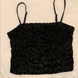 Velvet crop tank